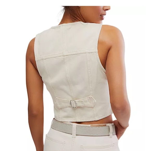 Free People Cream Bustier Bodysuit - Picture 2 of 9